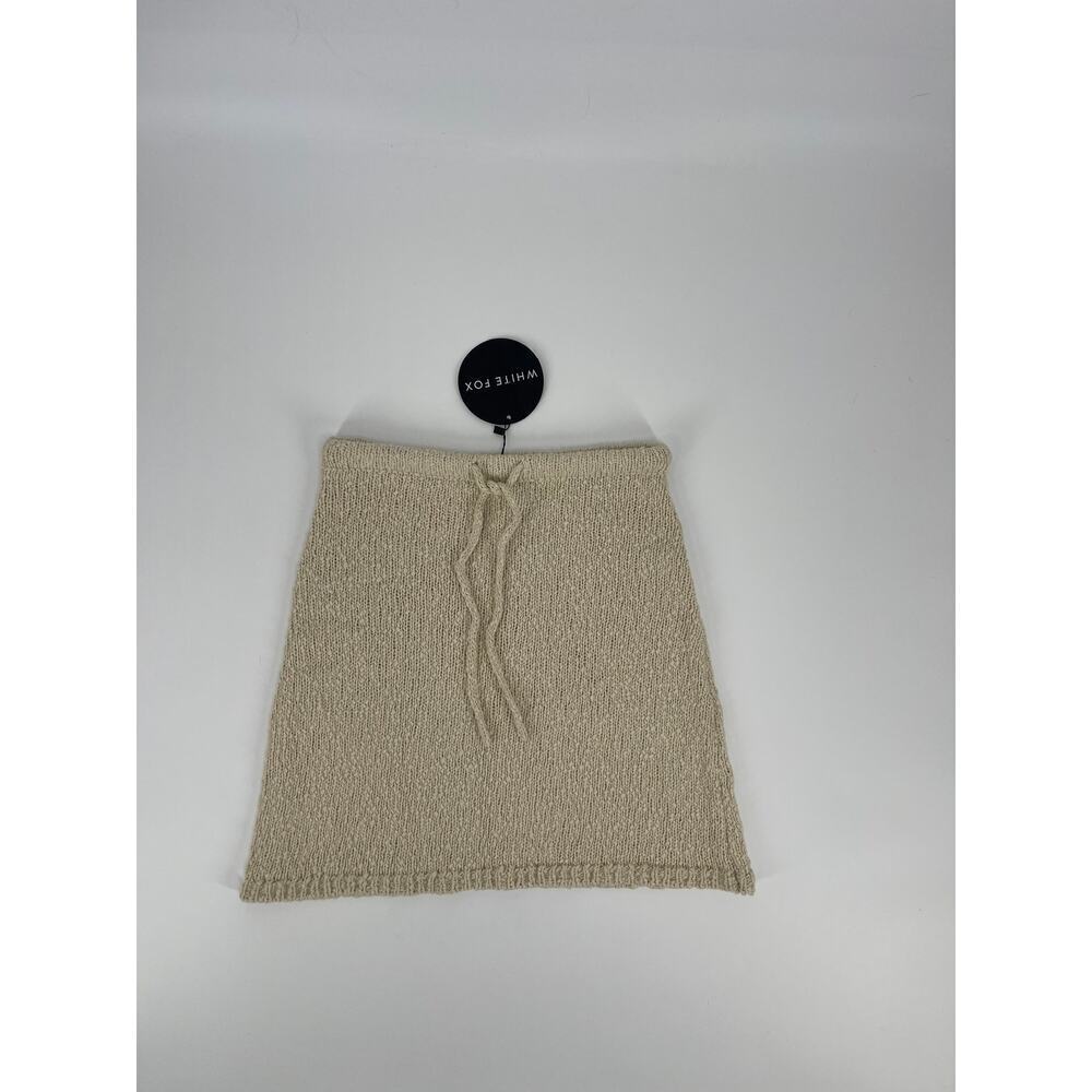 White Fox Tan Knit Skirt (B48#11)